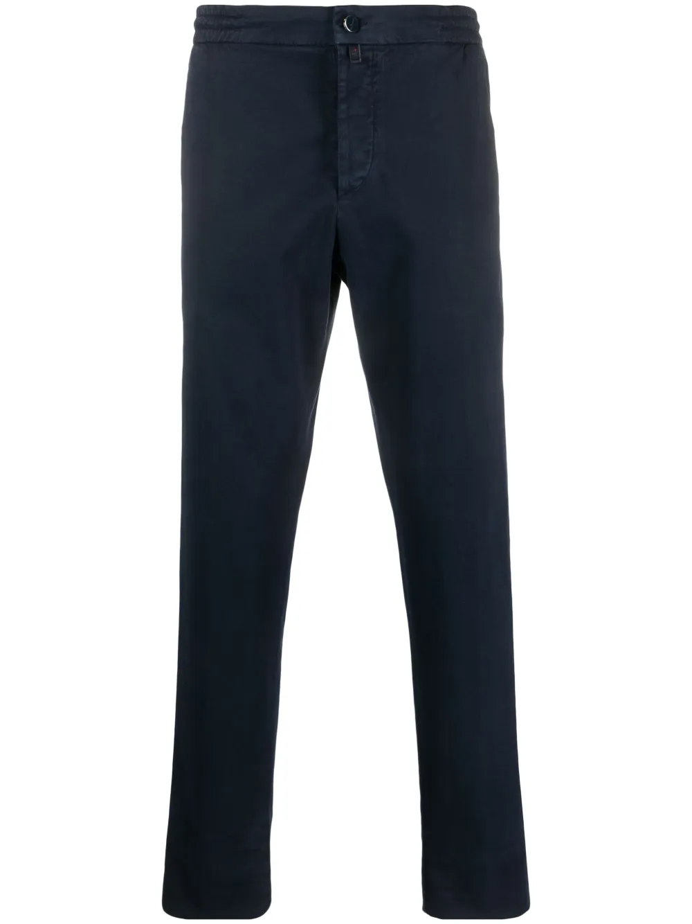 

Зауженные брюки низкой посадки Kiton, синий
