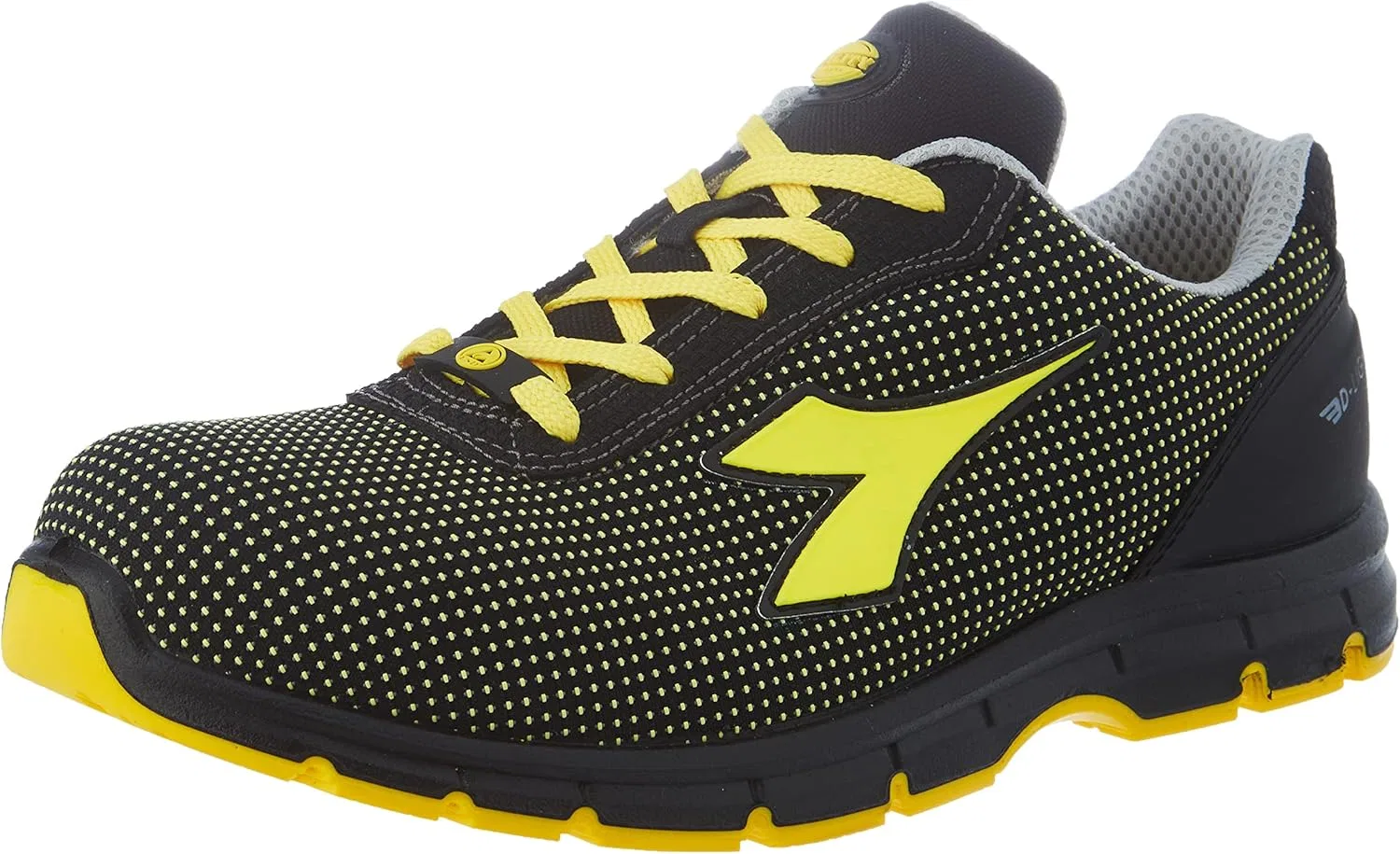 Рабочие кроссовки Utility Diadora - низкие рабочие кроссовки Run Text Low S1P SRC ESD для мужчин и женщин, C0401 Black Yellow Utility