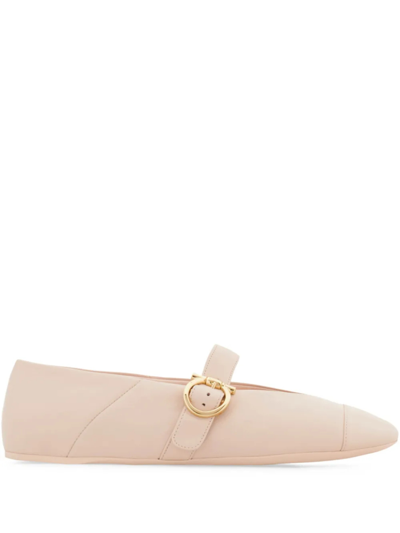 Балетки с пряжкой Gancini Ferragamo, розовый
