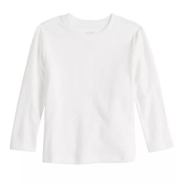 

Мальчиковая футболка с длинным рукавом Essential Texture, 4-12 лет Jumping Beans, белый