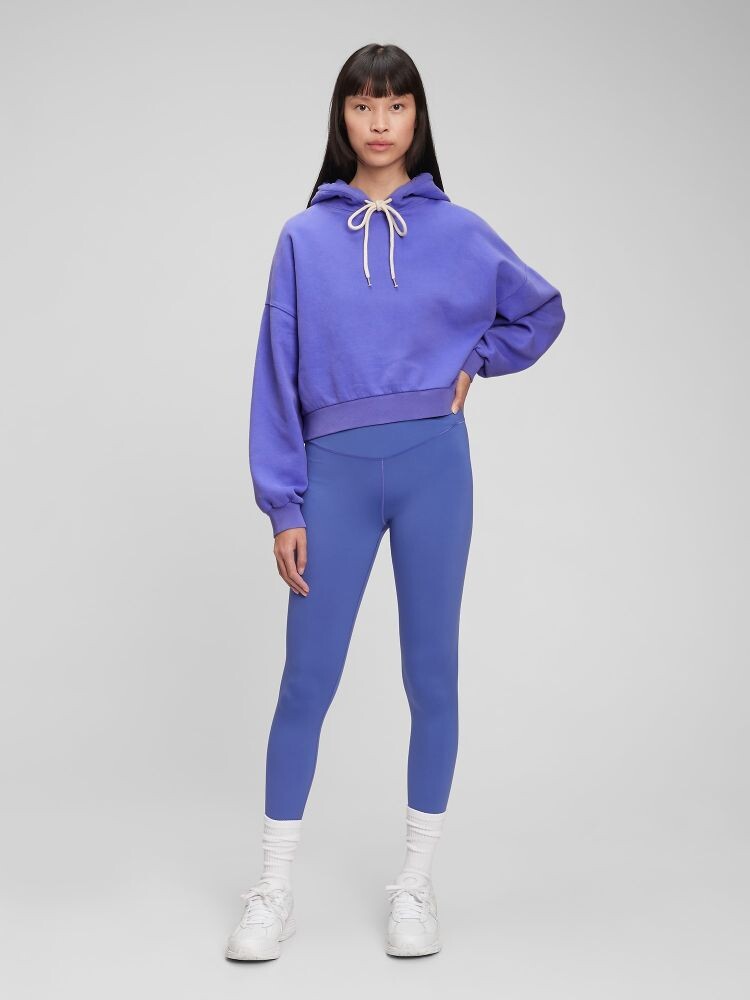 

Укороченная толстовка с капюшоном Gap, синий