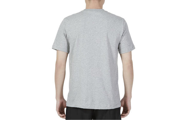 Футболка Nike Logo short-sleeved 'Grey', серый — фото 3