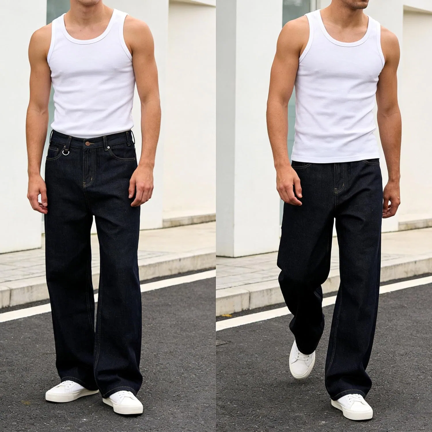 Джинсы Baggy Y2K, Denim Blue — фото 4