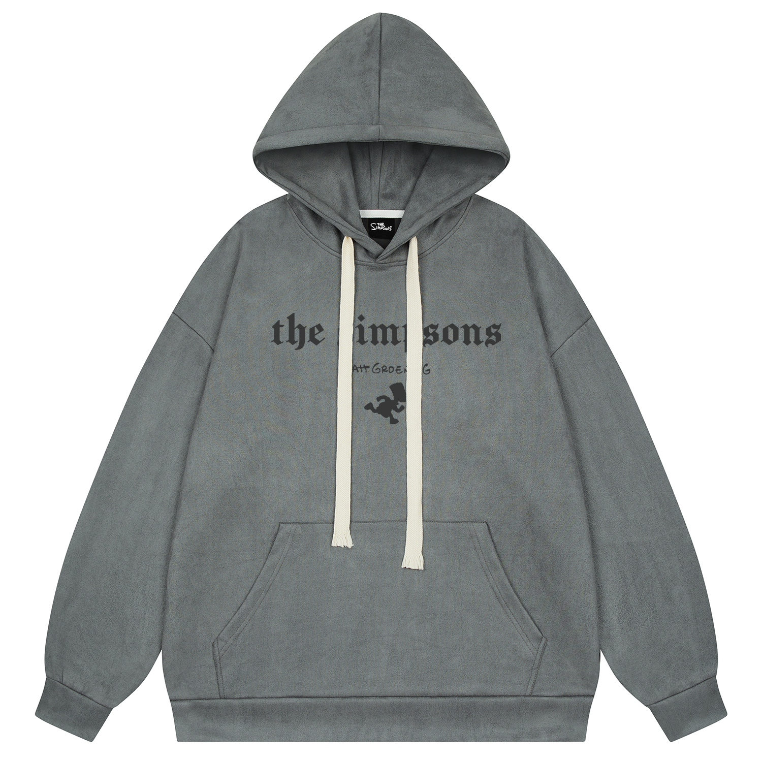 

Свитшот для осени и зимы унисекс The Simpsons, темно-серый