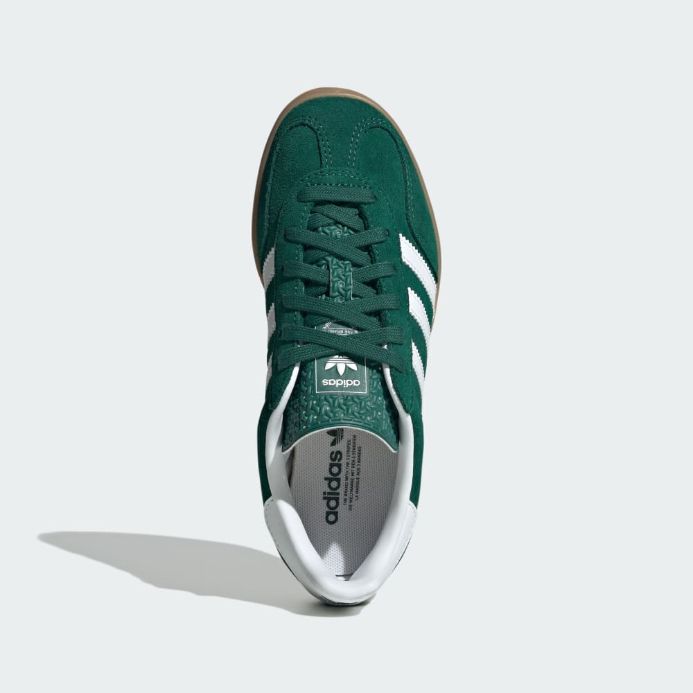 Кроссовки Adidas Gazelle Indoor Shoes Kids, цвет Collegiate Green/Cloud White/Gum — фото 2