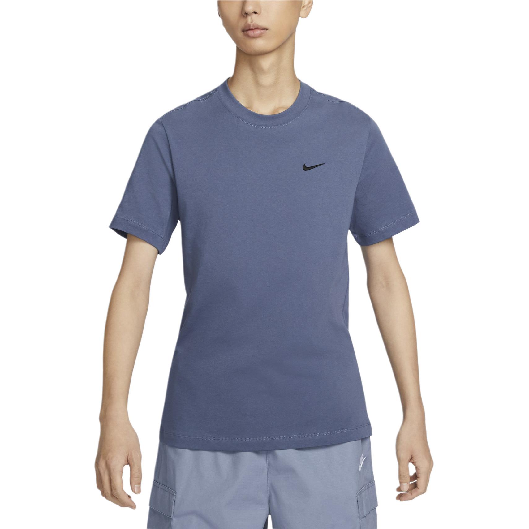 Nike Мужская футболка Fen Blue с круглым вырезом, умеренно прямой крой — фото 3
