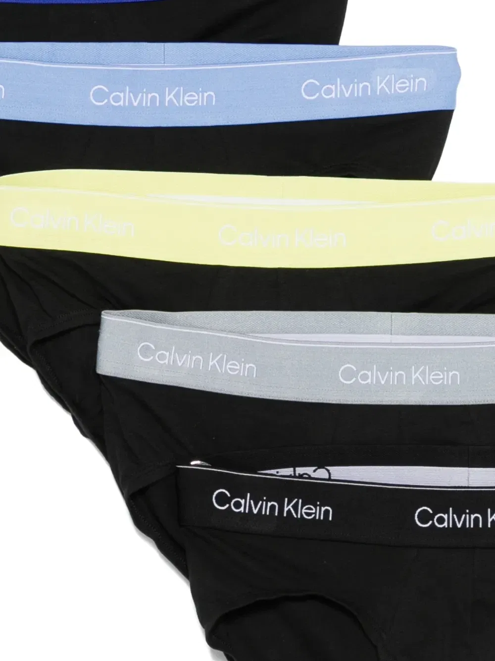 Трусы с логотипом на поясе (набор из пяти штук) Calvin Klein, черный — фото 3