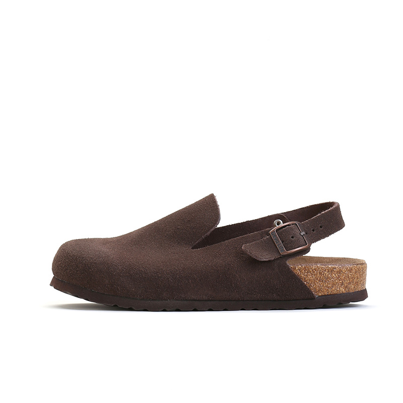 

Devo Life Стильные унисекс сандалии из темно-коричневой замши, цвет Dark Brown Suede