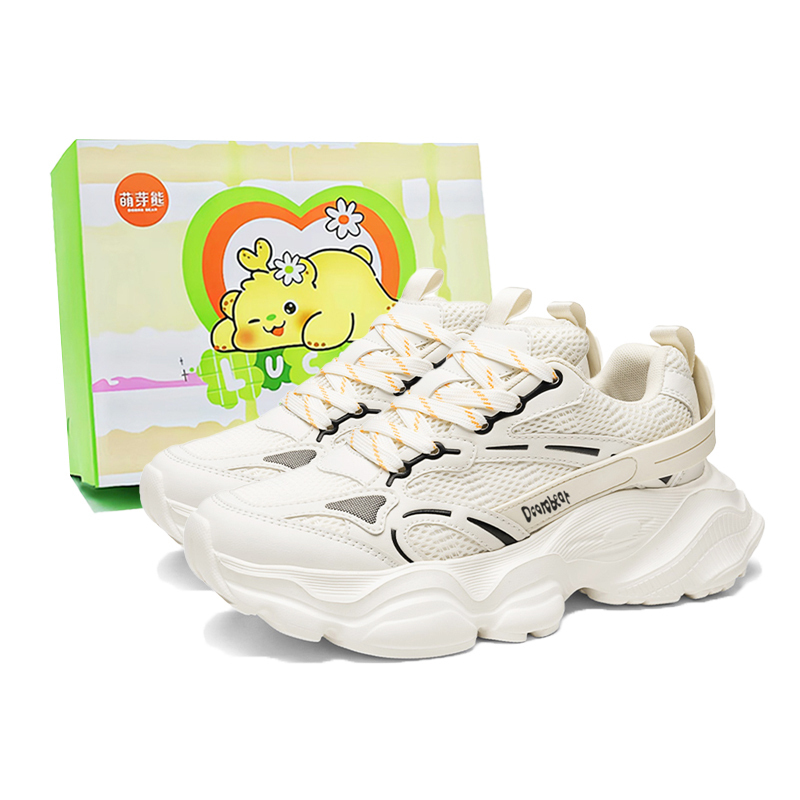 

Budding Bear Антискользящие износостойкие дышащие легкие утолщенные низкие кроссовки на платформе для мужчин Box - бежевый Box, цвет Beige Box