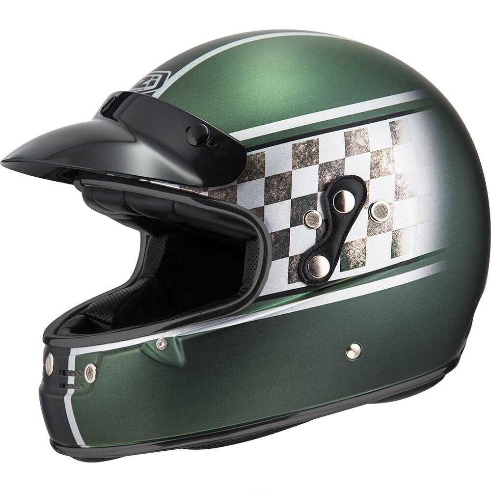

Шлем для мотокросса Nzi Flat Track 2, черный