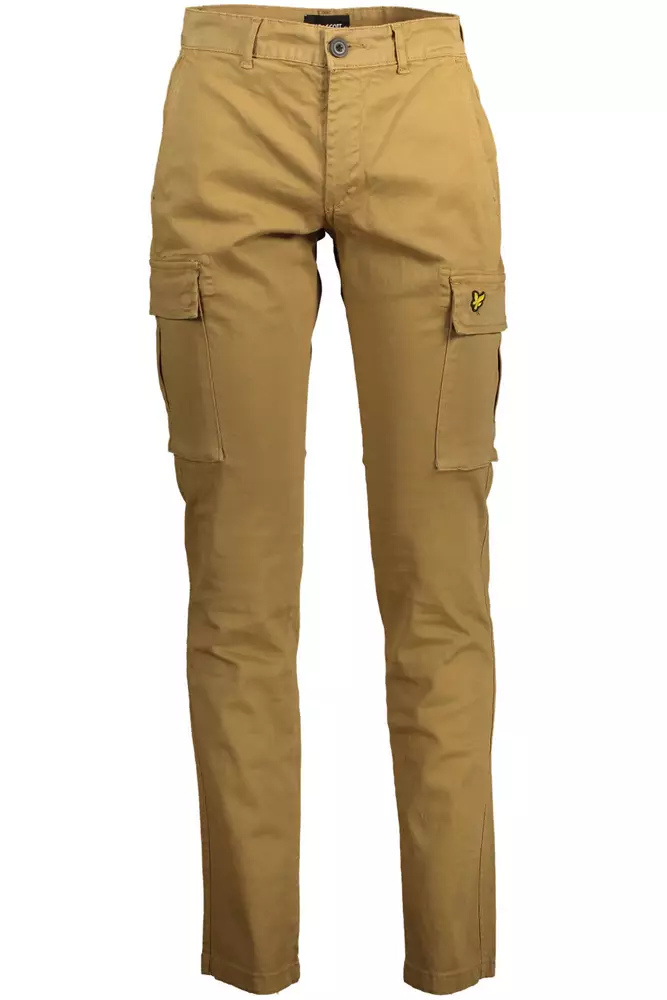 

Бежевые хлопковые мужские брюки Lyle & Scott
