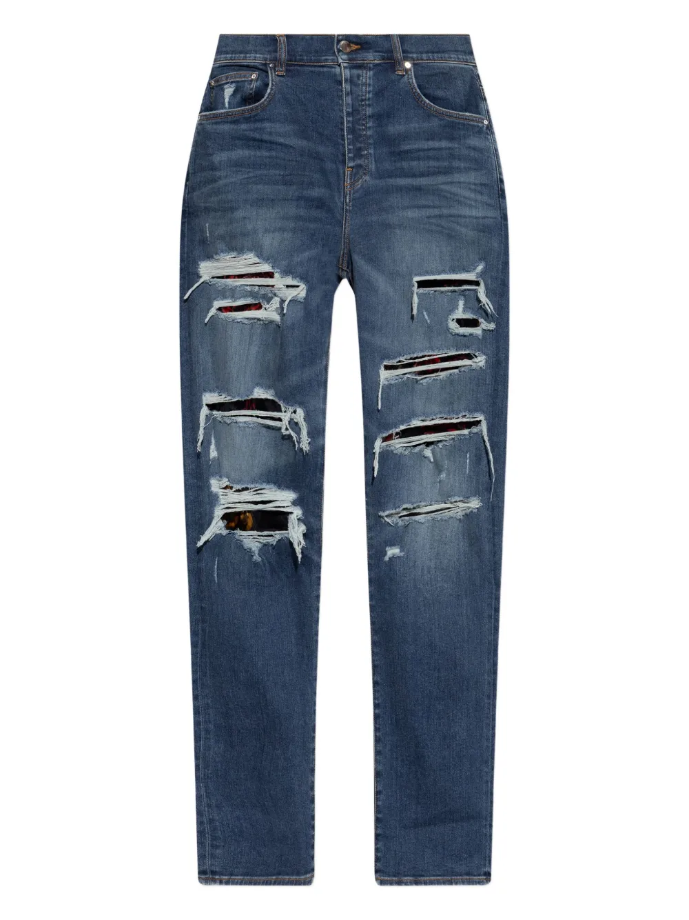

Джинсы с эффектом потертости AMIRI, синий
