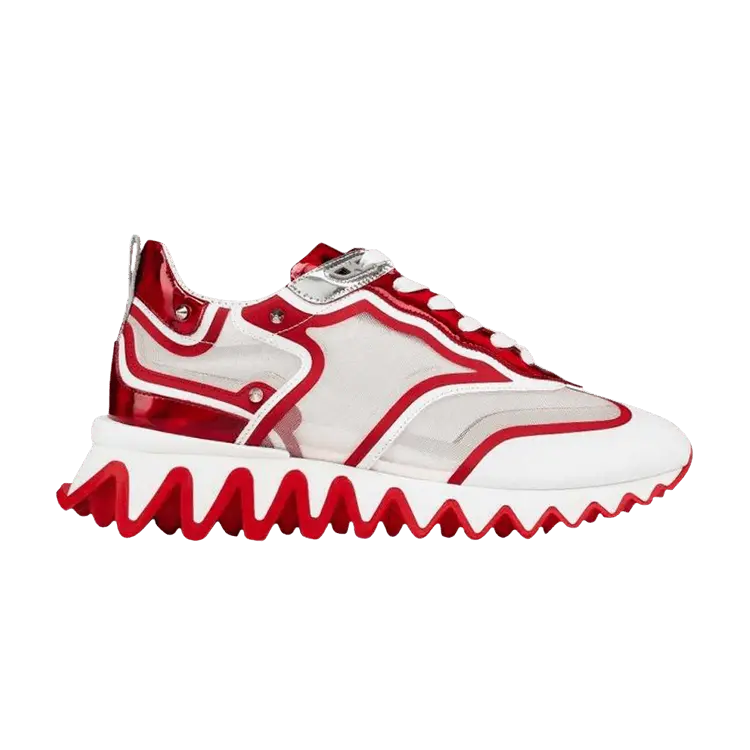 Кроссовки Christian Louboutin Wmns Sharkina Flat Rate Fly Red White, красный