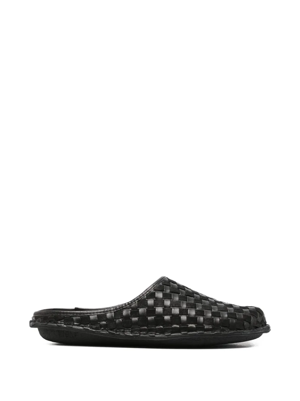 Мюли из плетеной кожи Comme Des Garcons Homme, черный