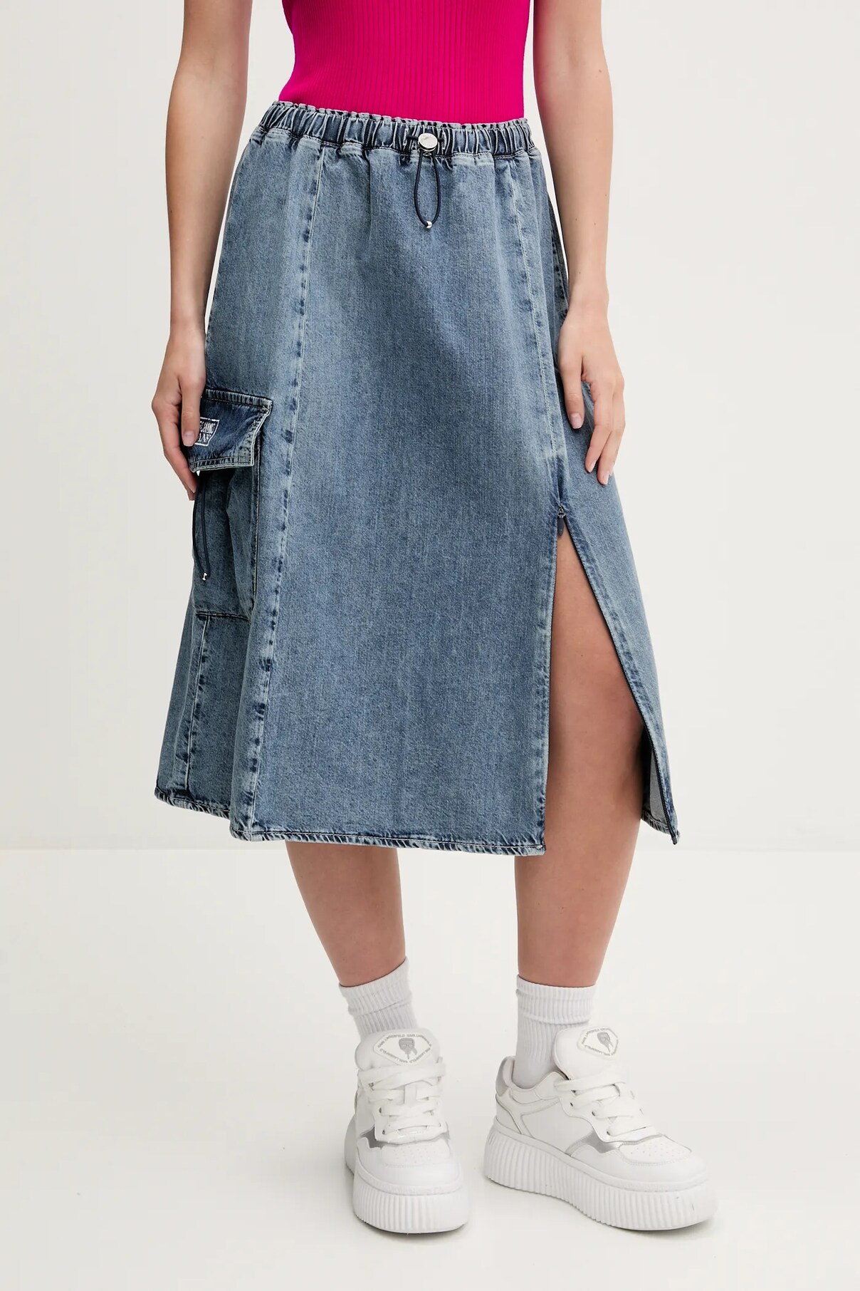 

Джинсовая юбка Moschino Jeans, синий