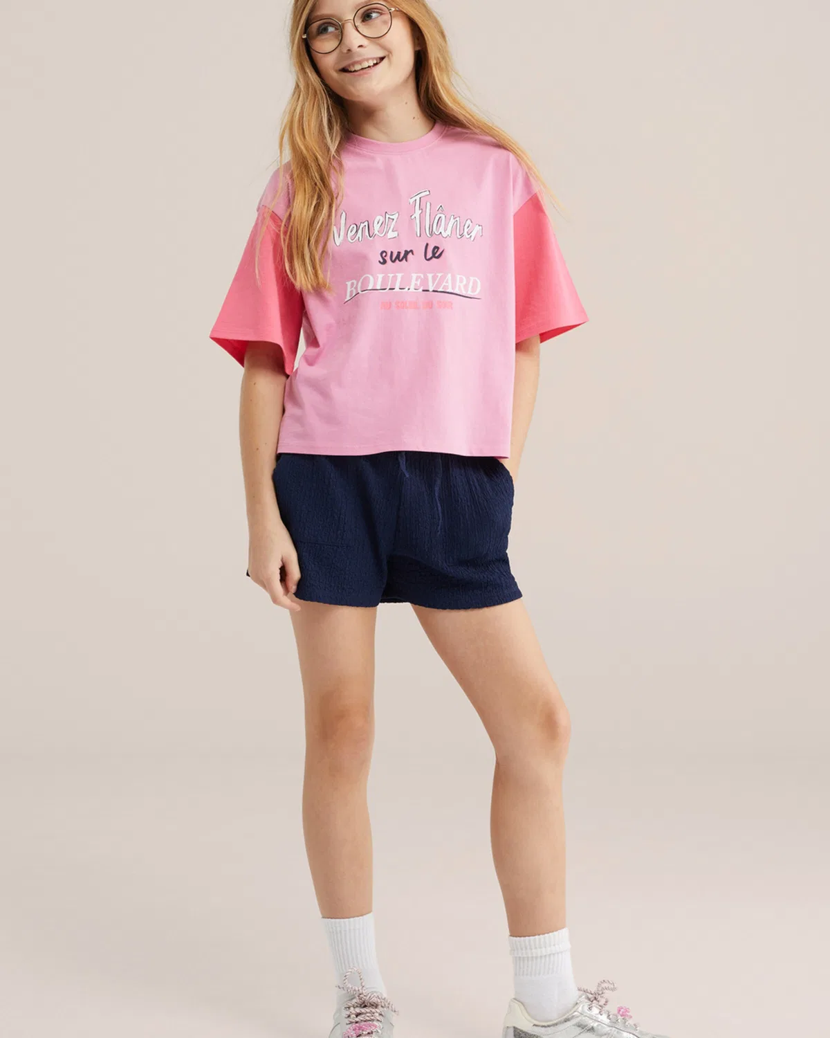 Футболка We Fashion, Rose/Raspberry — фото 4
