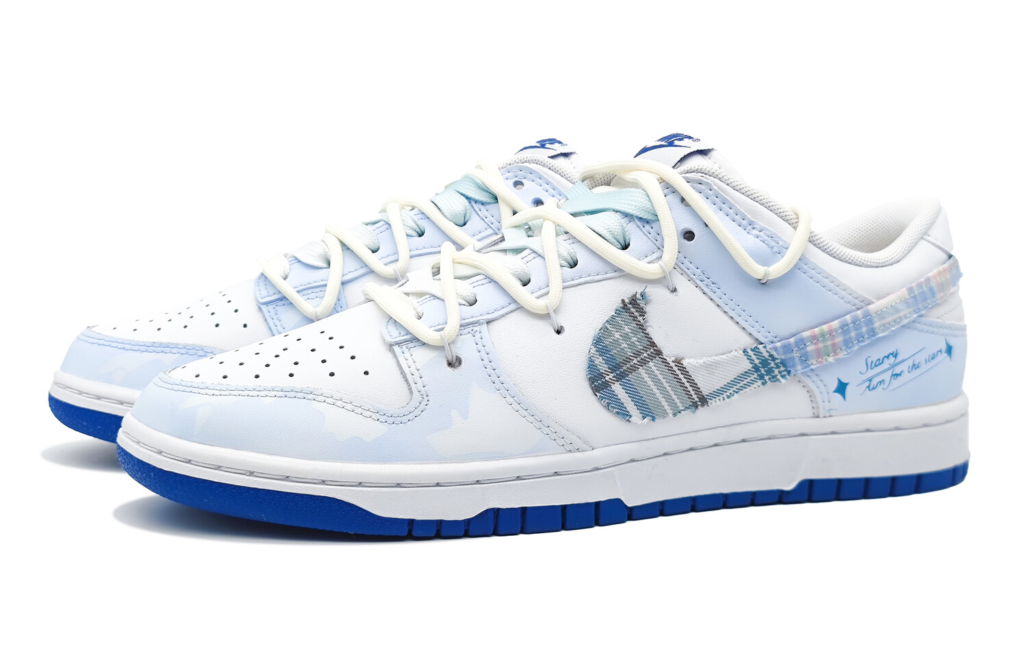 

Кроссовки Nike Dunk Skateboard Shoes Men Low-Top Blue With White Lettering, Синий, Кроссовки Nike Dunk Skateboard Shoes Men Low-Top Blue With White Lettering