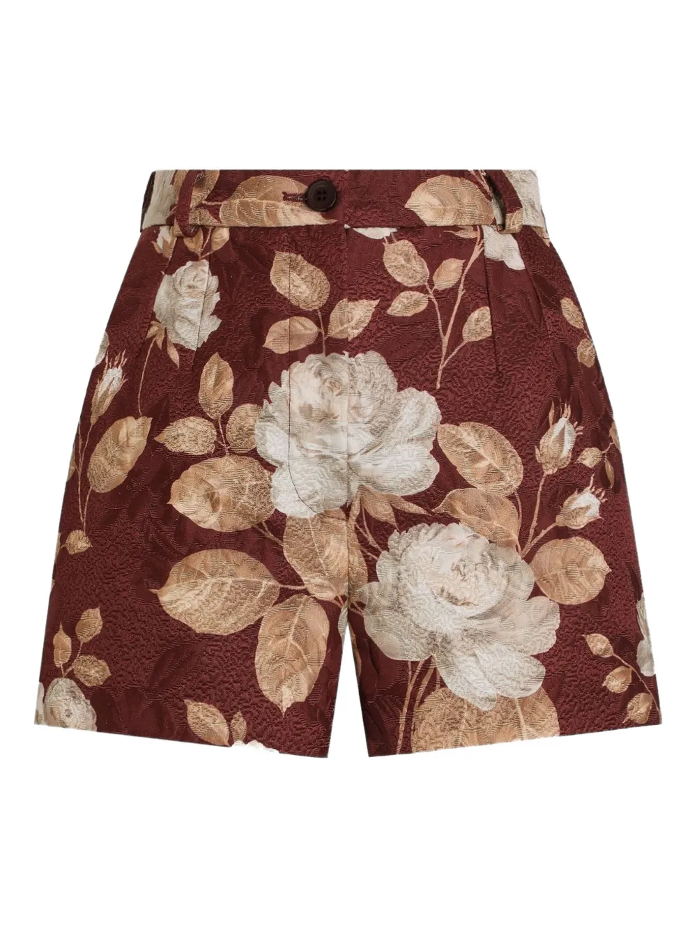 

Парчовые шорты с принтом DOLCE & GABBANA, красный