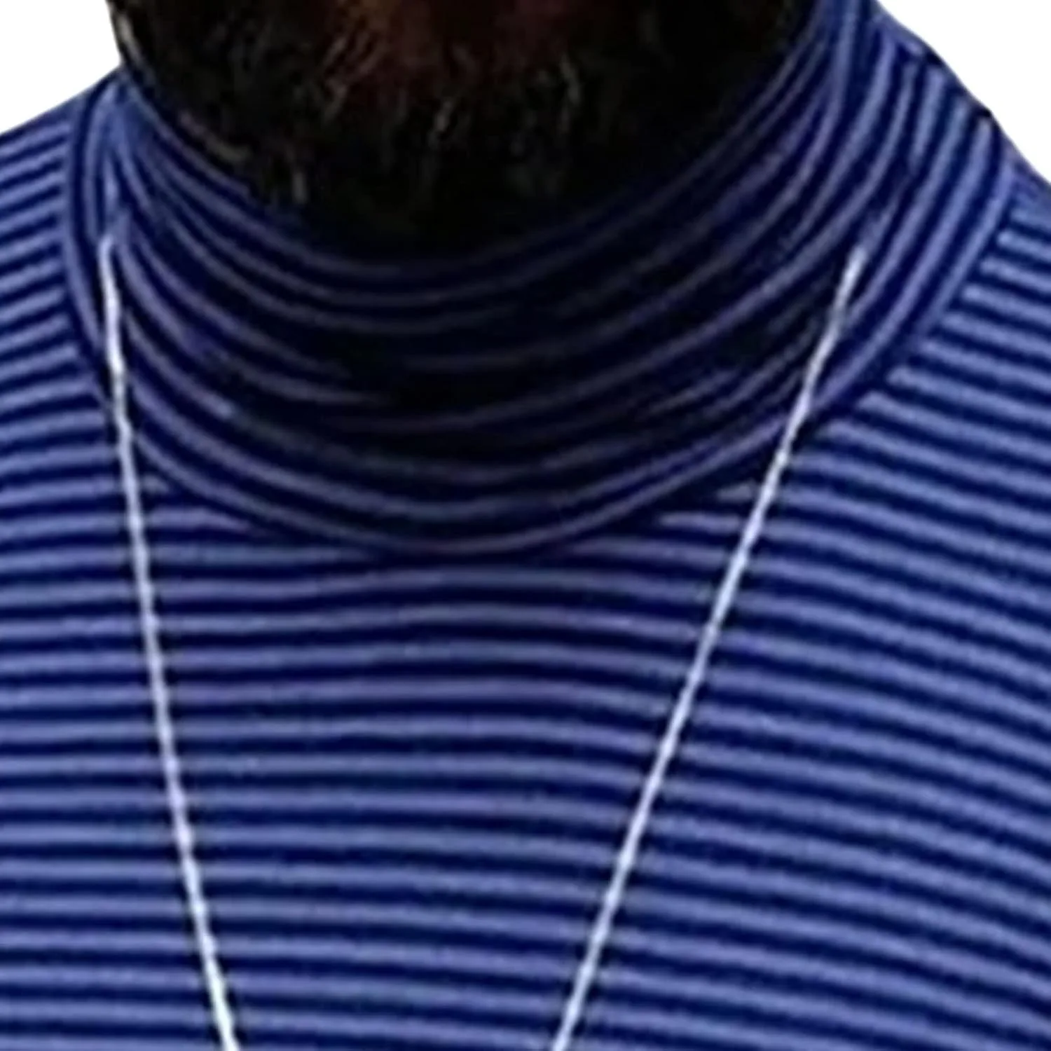 Мужская футболка с коротким рукавом и полосками Slim Fit — фото 2