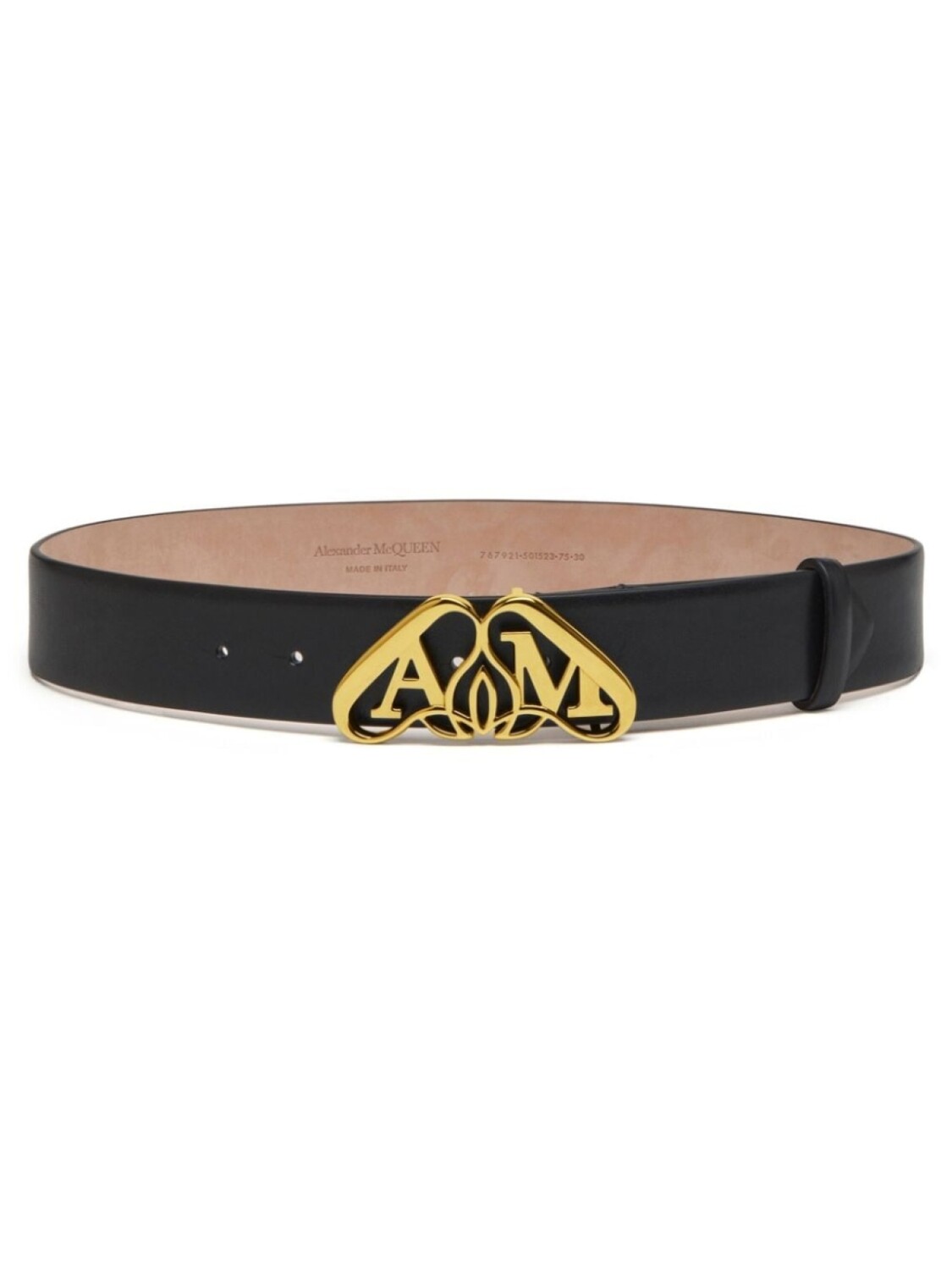 

Alexander McQueen ремень с пряжкой Seal, черный
