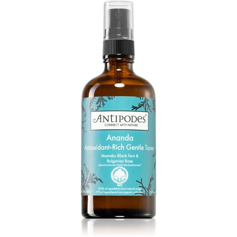

Antipodes, Ananda AntiOXantant-rich Gentle Toner, Антиоксидантный тоник-спрей, 100 мл