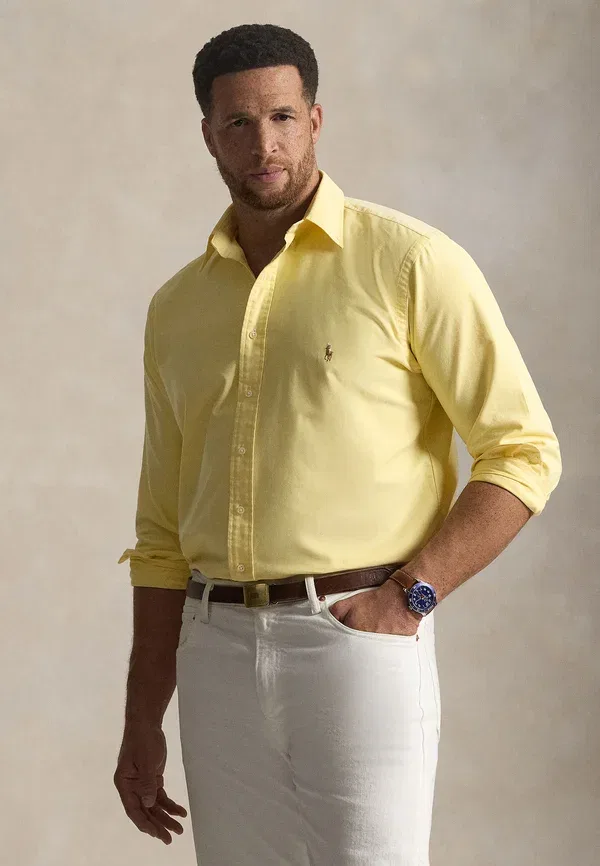 Рубашка оксфорд Polo Ralph Lauren Big & Tall, желтый оксфорд