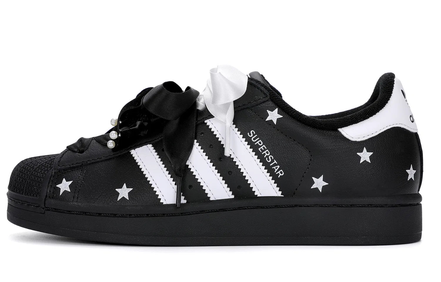 Кроссовки для скейтбординга Superstar 2 Adidas Originals черно-белые — фото 3