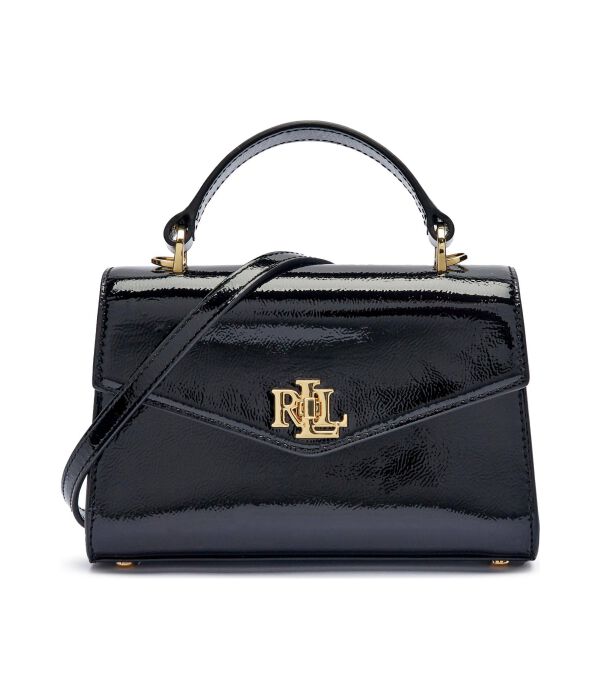 

Кожаная сумочка фаррах Lauren Ralph Lauren, черный