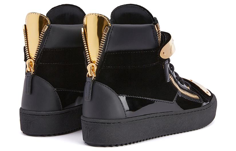 Женские кроссовки Coby High Top от Giuseppe Zanotti, черные — фото 2