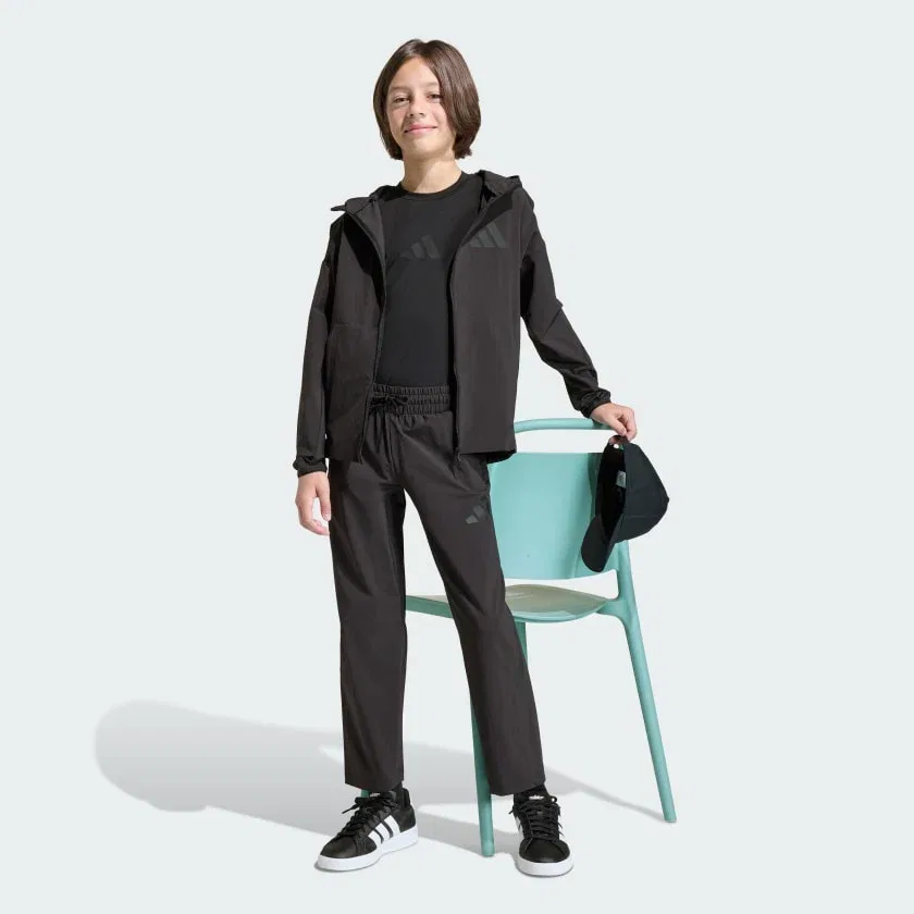 Детские тканые дорожные штаны adidas ZNE, черный/черный — фото 3
