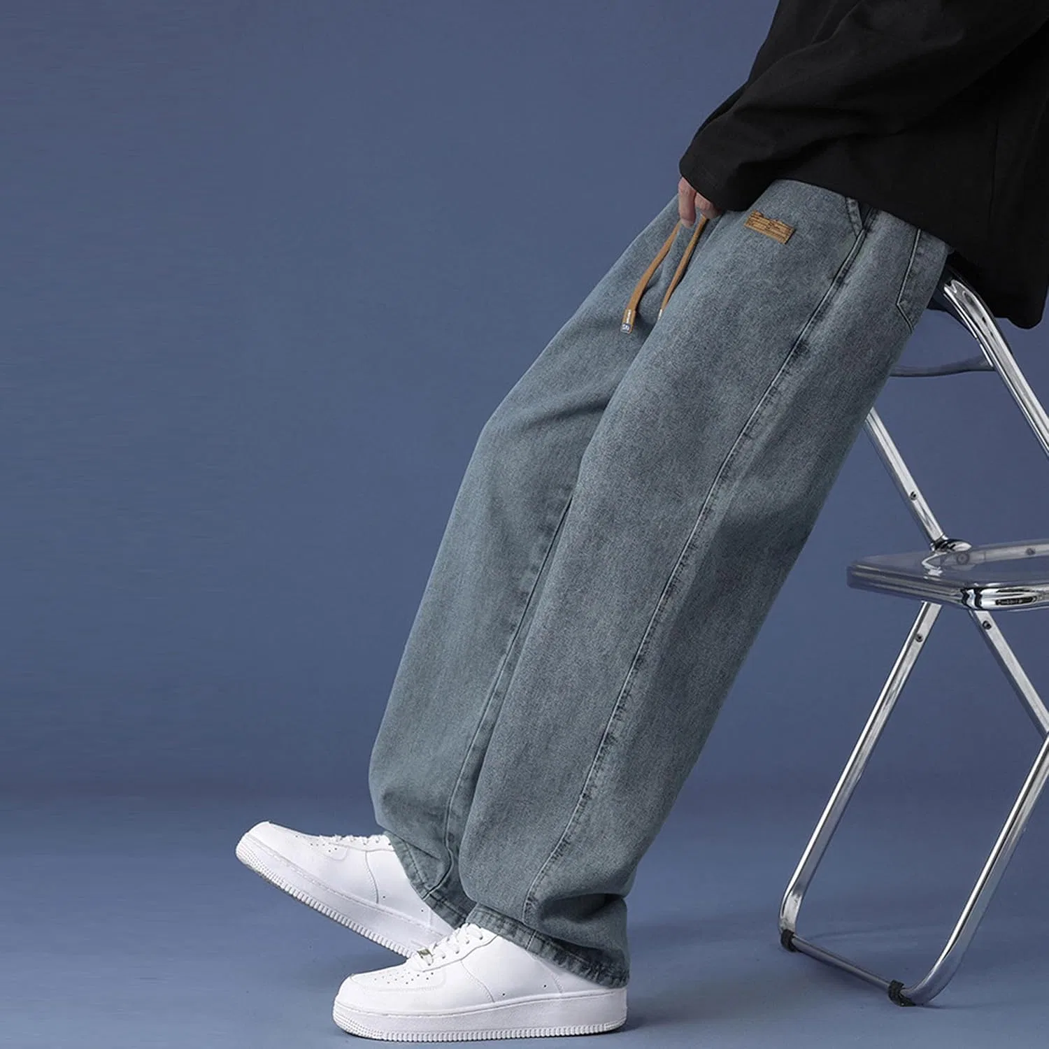 Джинсы карго, Regular Fit, Retro Blue — фото 2