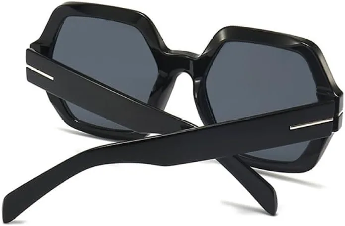 

Модные солнцезащитные очки Polygon для женщин, ретро-очки большого размера, женские очки с леопардовым принтом, мужские очки с защитой от УФ-излучения UV400 MTZJH, C3