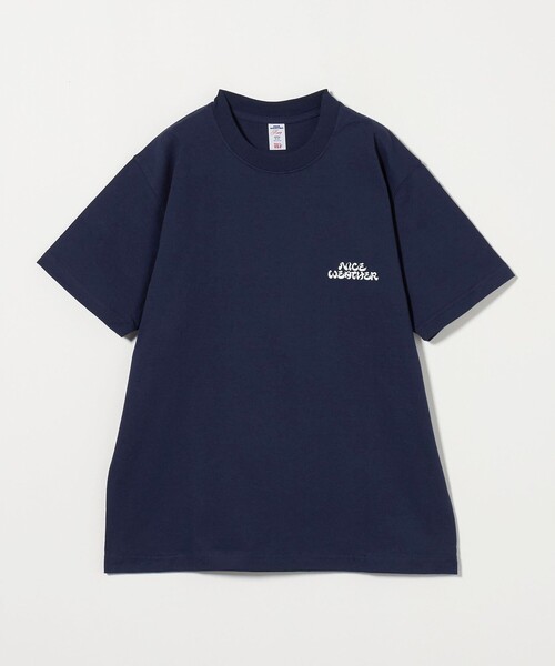 

NICE WEATHER Футболка с логотипом, бренд Seiyo, цвет темно-синий