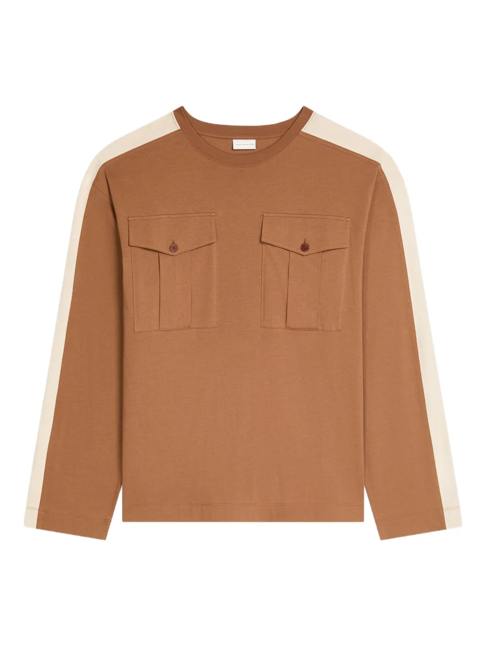 

Футболка с длинными рукавами DRIES VAN NOTEN, коричневый