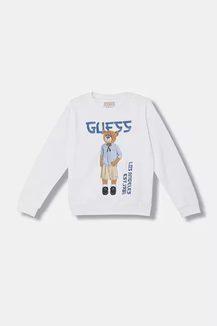 Худи детское с принтом Guess, белый