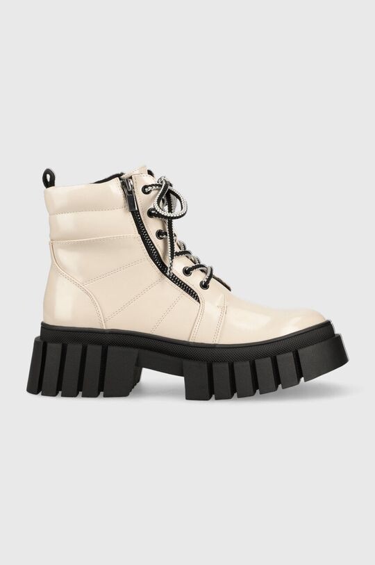 Ботинки женские Steve Madden из искусственной лаковой кожи, бежевый