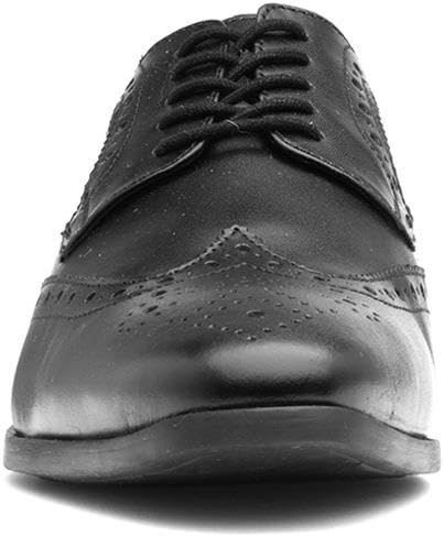 Туфли Hush Puppies Men's Elliot Brogue School Uniform Shoe, черный — фото 3