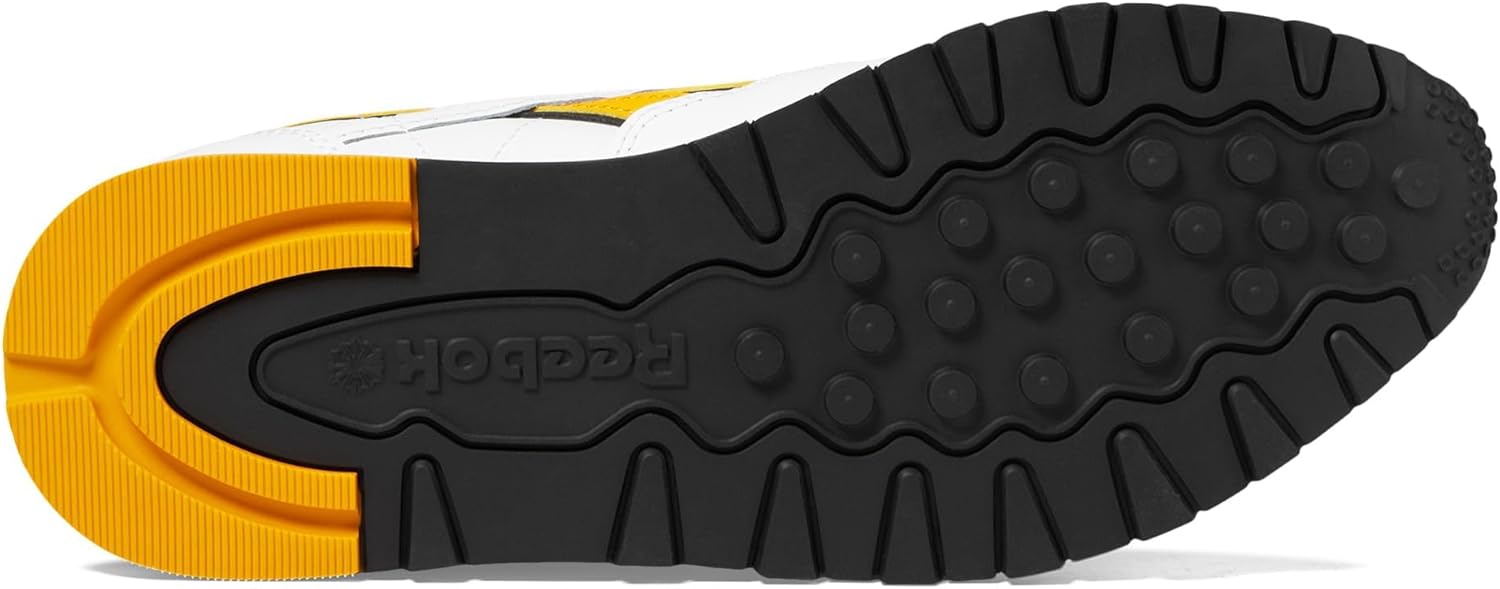 Кроссовки Reebok Classic Leather для взрослых, унисекс, белый/зеленый — фото 3