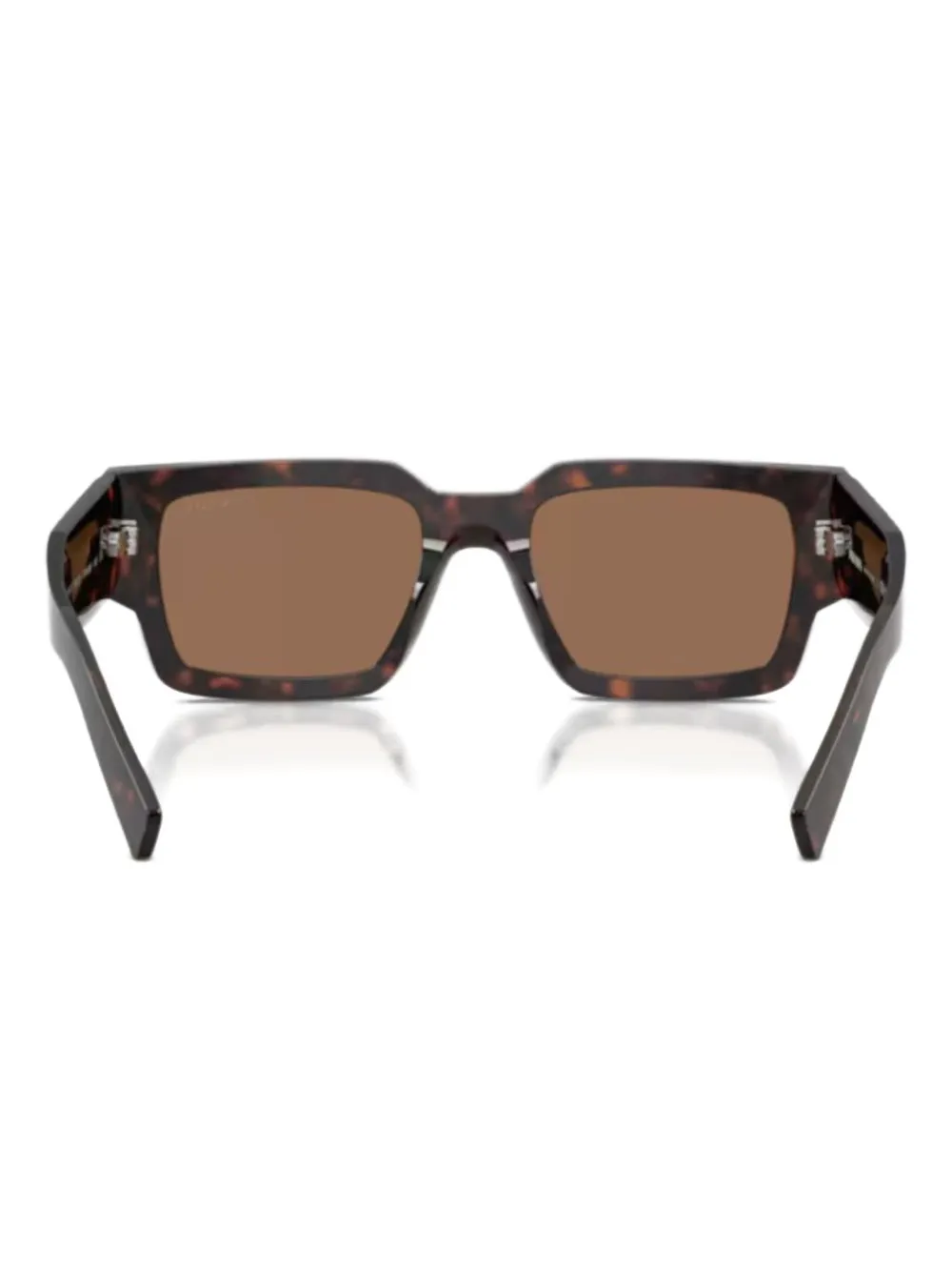 

Солнцезащитные очки в прямоугольной оправе Prada, коричневый