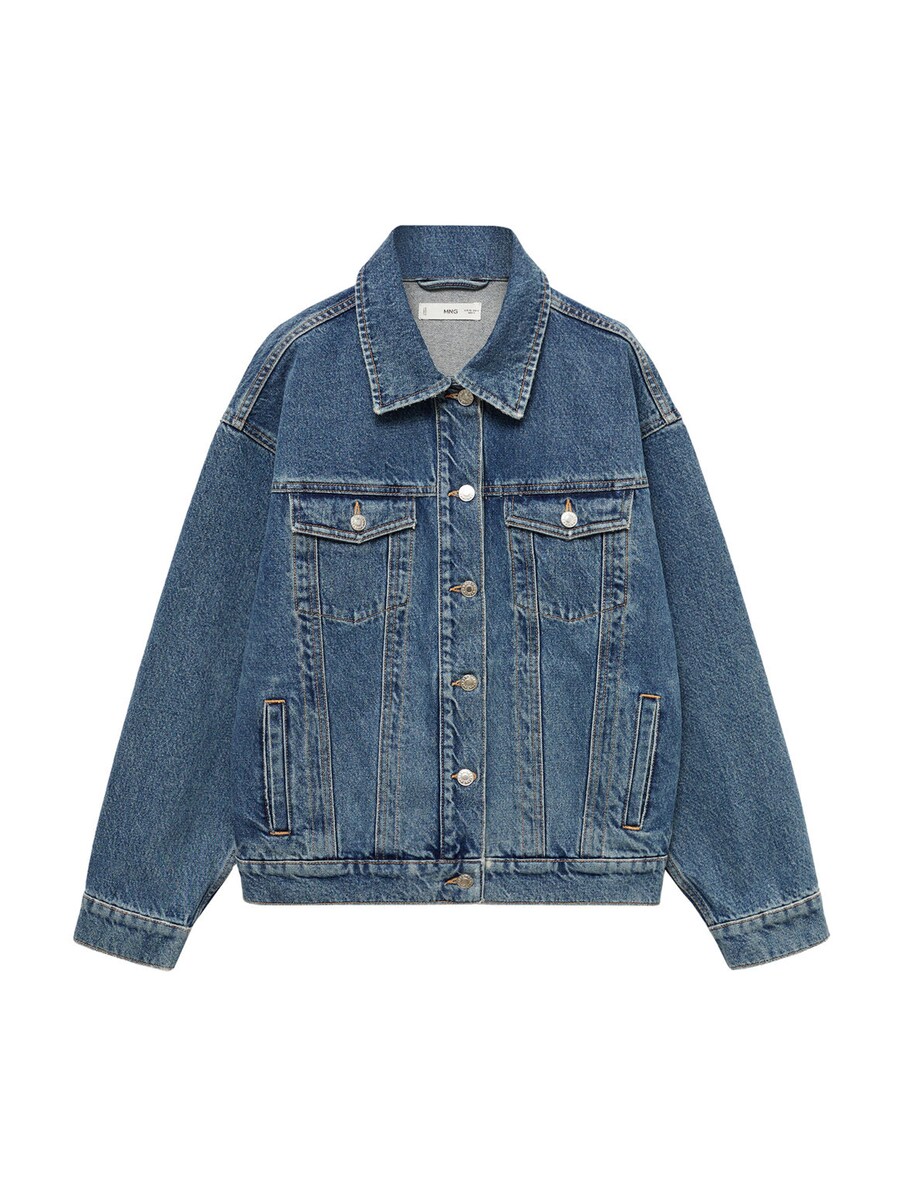 

Джинсовая куртка MANGO Between-Season Jacket Ashley, синий деним