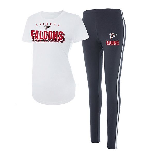 

Женский комплект из футболки и леггинс concepts sport white/charcoal atlanta falcons sonata Unbranded