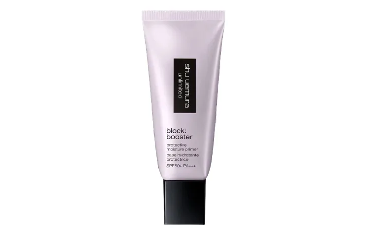 Shu Uemura Крем-праймер для защиты от солнца с камелотом в маленькой квадратной тубе 30 мл, Transparent — фото 4