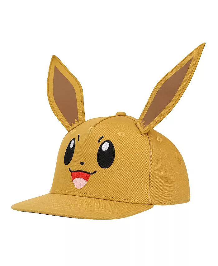 

Кепка-снепбек Pokemon Face Eevee для мальчиков, коричневая, для молодежи, коричневый