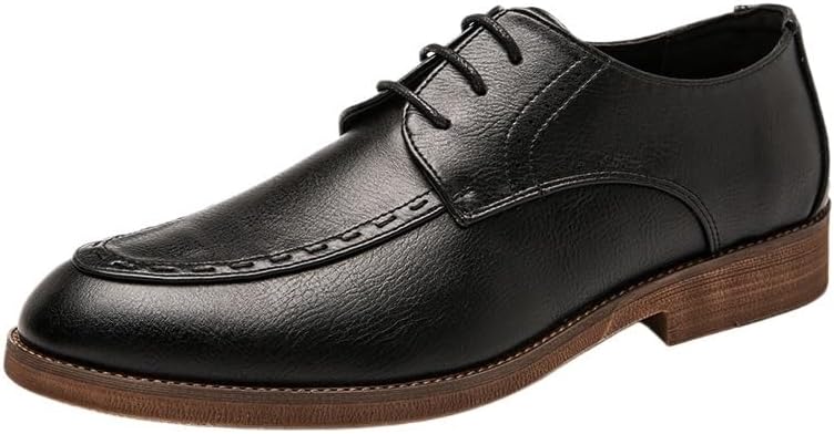 

Мужские кожаные туфли, повседневные деловые оксфорды, на шнуровке и слипоне, для вождения, удобные, для прогулок, вечеринок, свадеб Zestrelax, черный