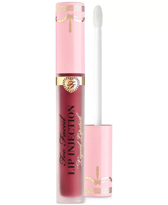

Жидкая губная помада Longwear Power Plumping Cream Liquid Lipstick для инъекций губ Too Faced, цвет Give Em Lip (mid-tone nude)