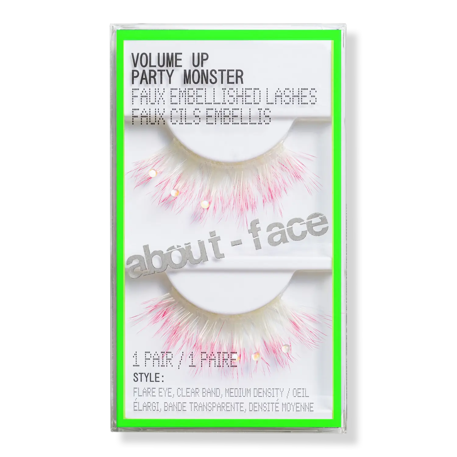 

Накладные ресницы Volume Up с декором - Party Monster about-face