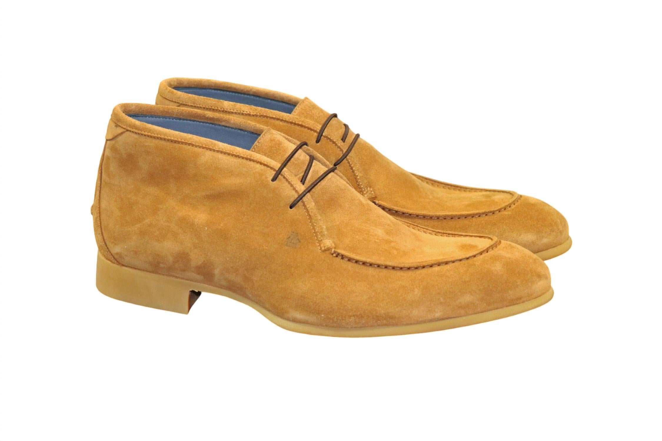 Мужские чакка-ботинки Ischia в велюре коричневого цвета Scarpe di Bianco — фото 3