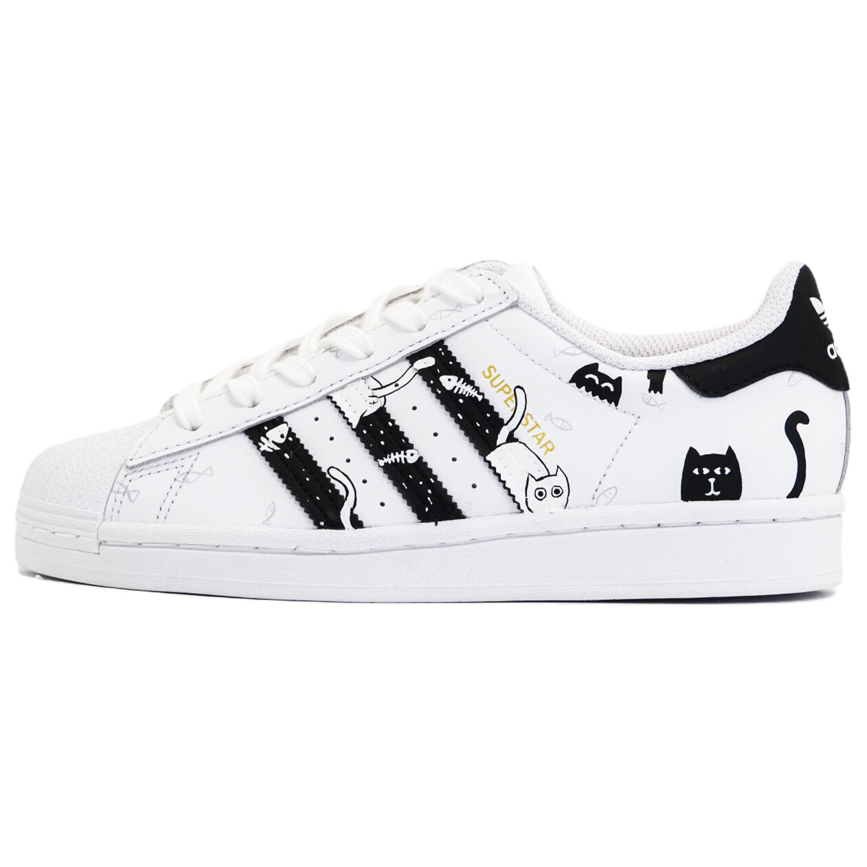 

Кроссовки adidas originals Superstar Skateboarding Shoes Unisex Low-top Black/white, белый