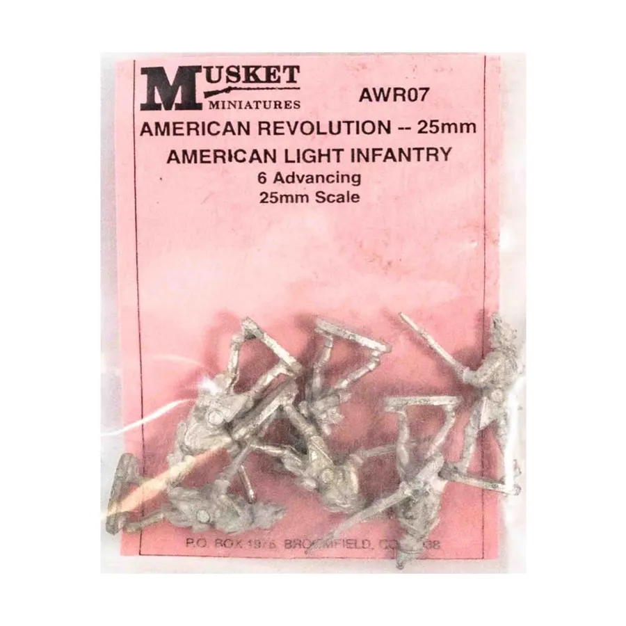 

Американская легкая пехота – наступление, American Revolution Miniatures (25mm)