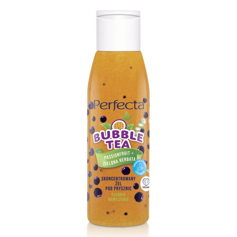 Perfecta Bubble Tea, концентрированный гель для душа, маракуйя + зеленый чай МИНИ, 100 г — фото 2